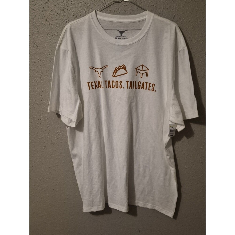 Texas, Tacos, Tailgate T-Shirt White UT Texas University Of Texas